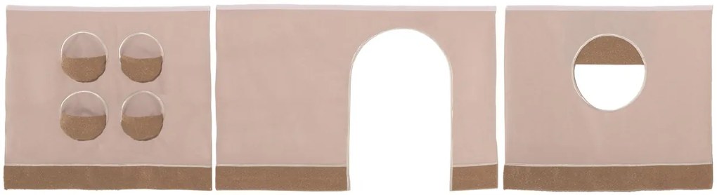 Pat Semi-Înălțat Forrest Beech pentru Camera Copii, 90x200 cm, cu Set Textil Inclus, din Lemn Masiv de Fag, Alb – Vipack