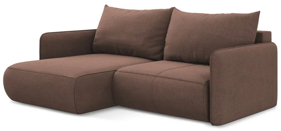 Colțar roz extensibil/cu spațiu de depozitare (cu colț pe partea stângă) Nanea – Makamii