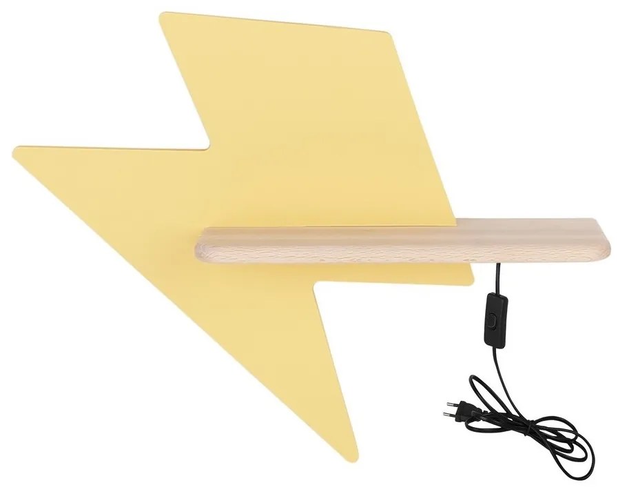 Lampă LED de perete cu raft, pentru copii LIGHTNING LED/4W/230V