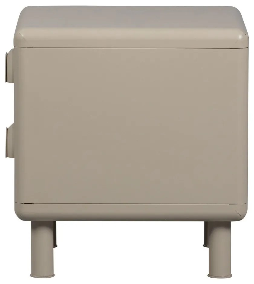 Noptieră bej din metal Rune – WOOOD