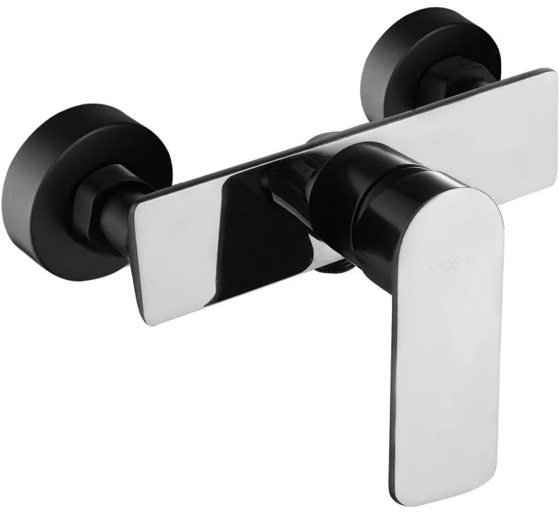 Mexen Alfa baterie de duș, negru/crom - 745740-71