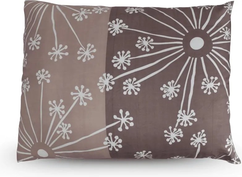 Set pilota pentru tot anul 140x200 cm din fibra goala cu perna 70x90 cm POLARIA, maro