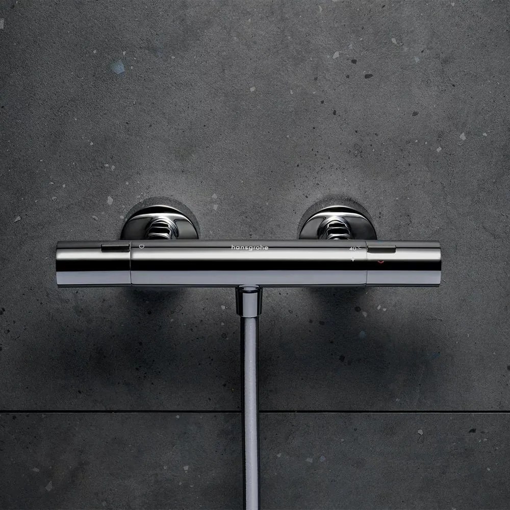 Baterie dus Hansgrohe Ecostat Fine termostatata crom lucios