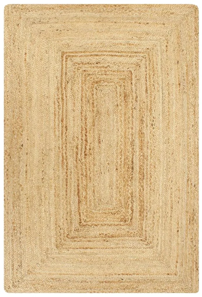 vidaXL Covor manual, natural, 160 x 230 cm, iută