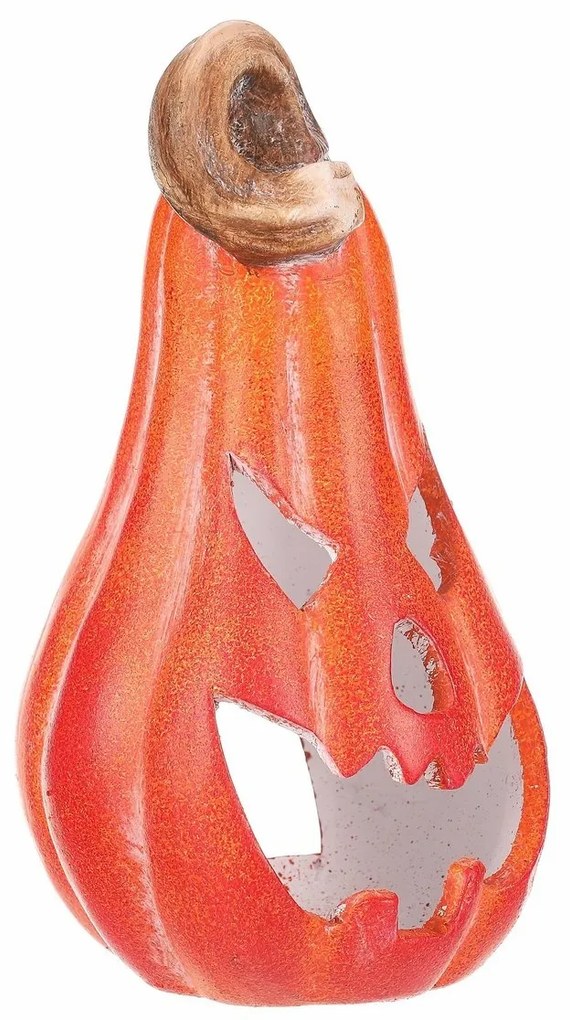 Decorațiuni de toamnă Dovleac pentru ceai/lumânareLED, 11 x 12 x 21 cm, ceramică