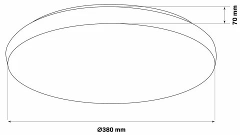 Plafonieră LED dimabilă PIRIUS LED/48W/230V 3000-6000K IP44 + telecomandă