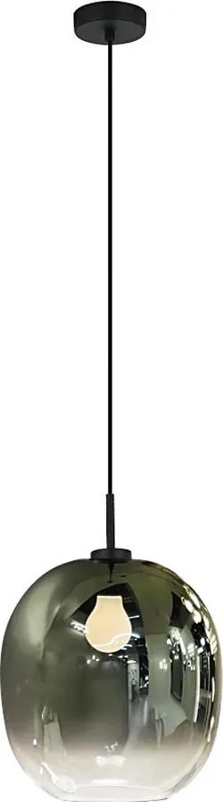 Pendul pe cablu MIRROR 1xE27/14W/230V verde fumuriu
