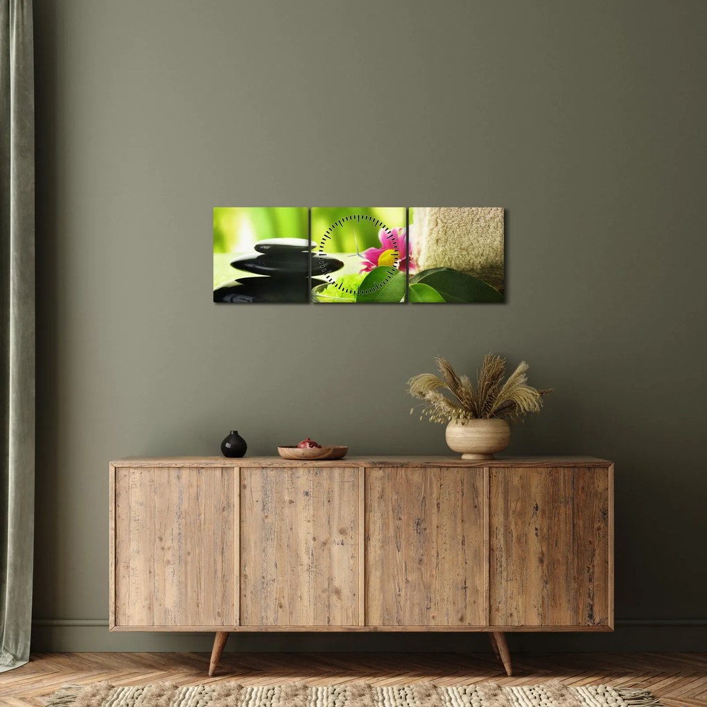 Tablou cu unelte pentru masaj (cu ceas) (90x30 cm)