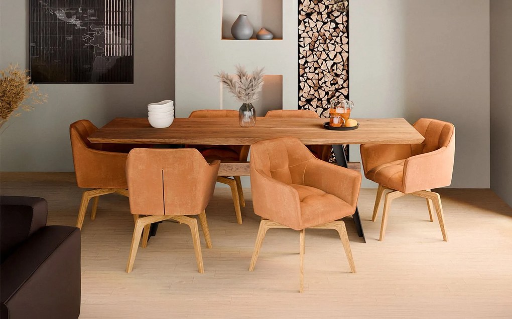 Scaun lemn masiv SILLA, 62 × 83 × 63 cm