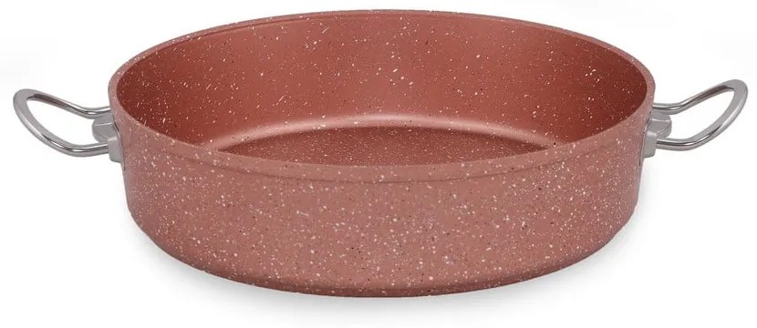 Cratiță din aluminiu cu capac Güral Porselen Classic, ø 30 cm, roz