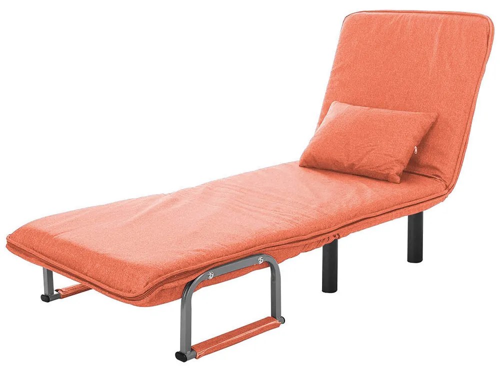 Fotoliu pat 2 în 1-portocaliu