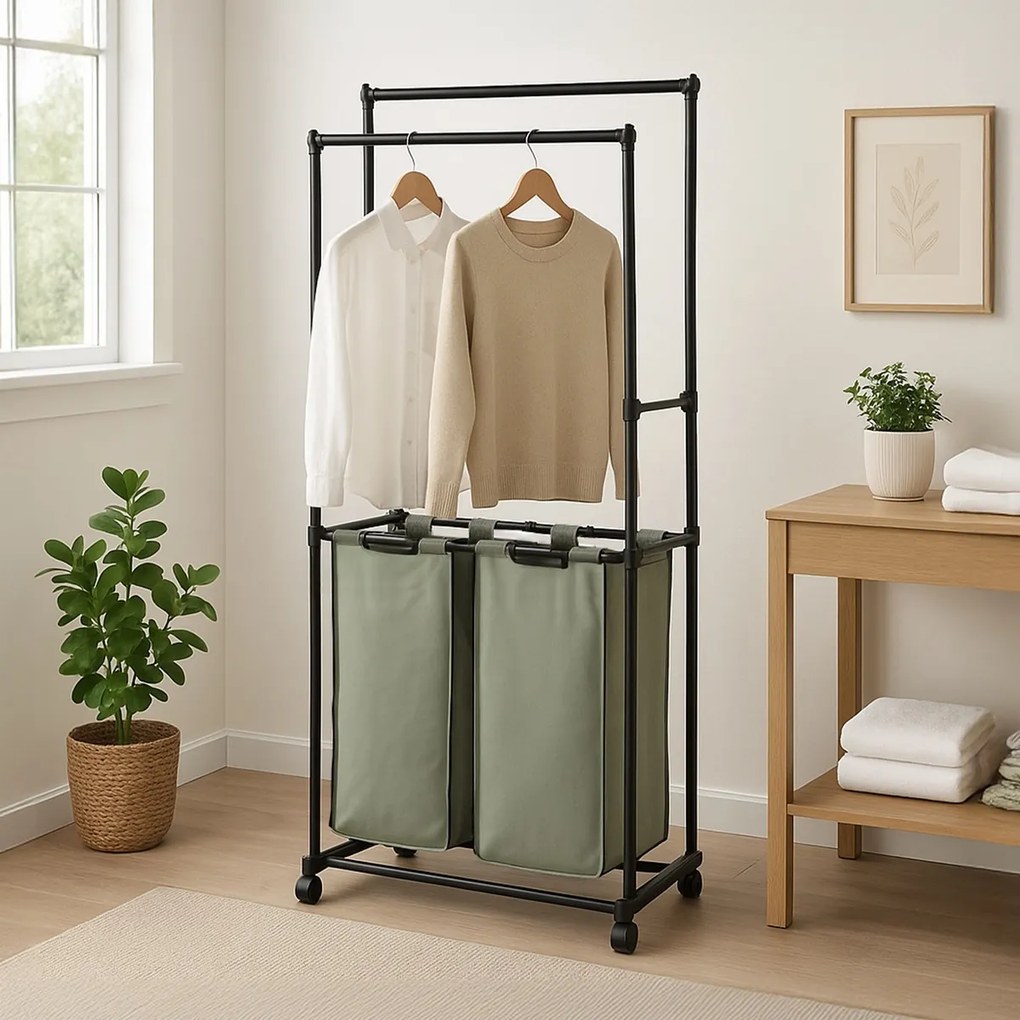 Suport cu spațiu de depozitare GD-176 BK, plastic,negru