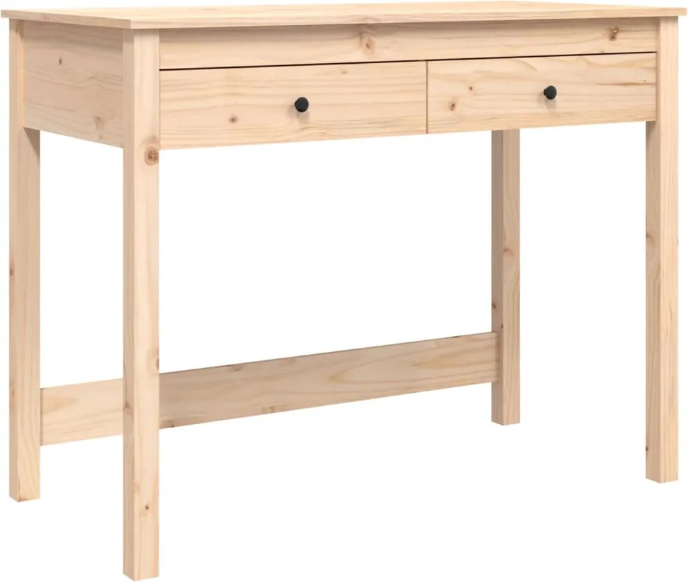 vidaXL Birou cu sertare, 100x50x78 cm, lemn masiv de pin