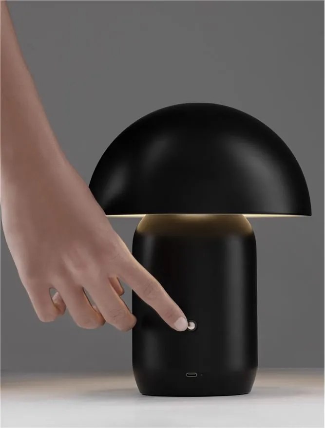 Veioza LED design decorativ POIS negru, NVL-9050169