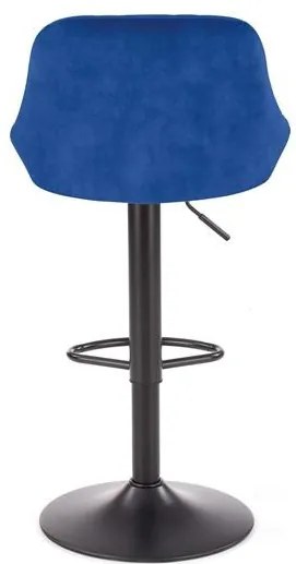 Scaun de bar H101 velvet bleumarin