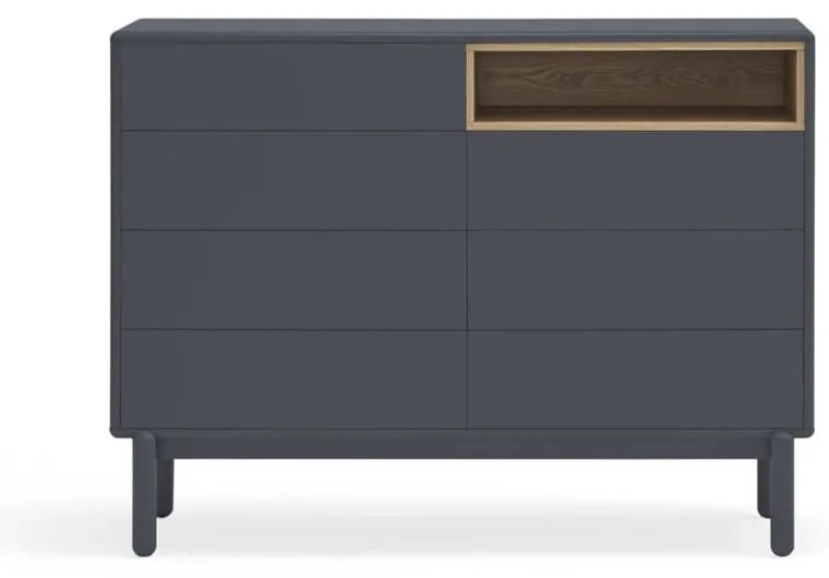 Comodă joasă de culoare gri închis 120x90 cm Corvo - Teulat