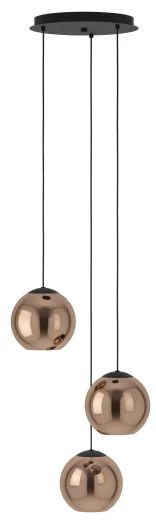 Lustră pe cablu Eglo 390094 CORDOBA 3xE27/40W/230V cupru