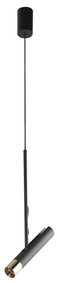 Pendul LED design minimalist Belle negru/auriu