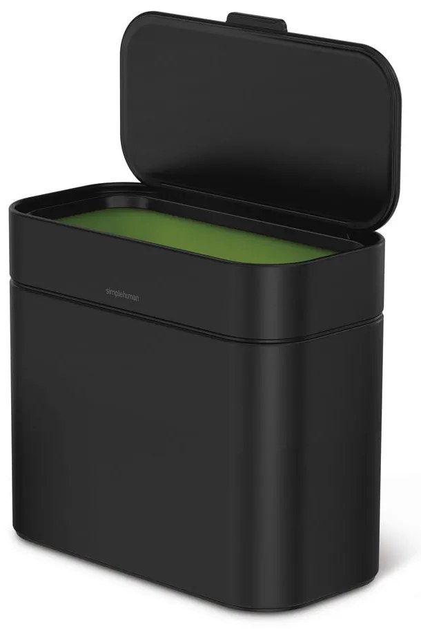 Coș pentru deșeuri compostabile negru mat 4 l – simplehuman