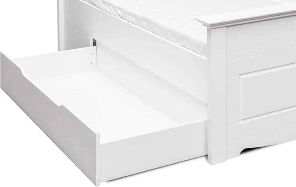 Sertar lemn masiv pentru Pat Linea, 149 × 63 × 26 cm