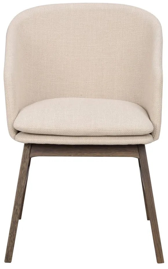 Set de scaune de sufragerie bej 2 buc. tapițat Windham – Rowico