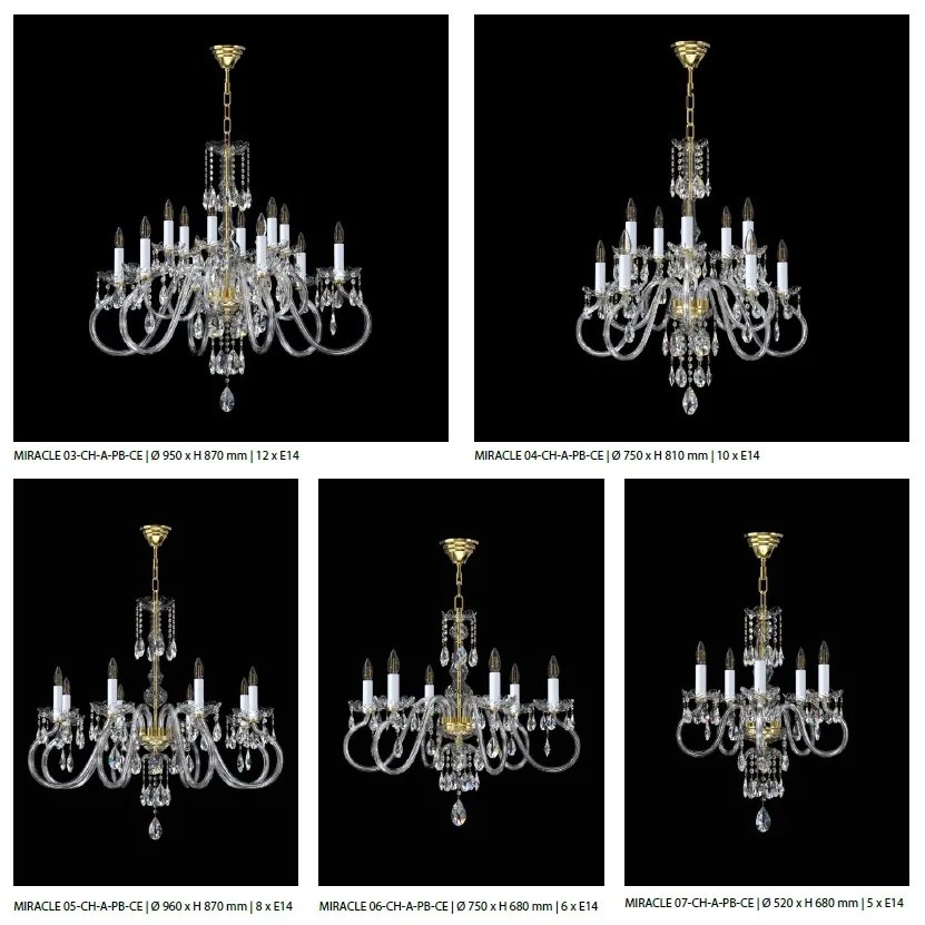 Candelabru cu 25 brate LUX design modern, Cristal Bohemia Exclusive Miracle