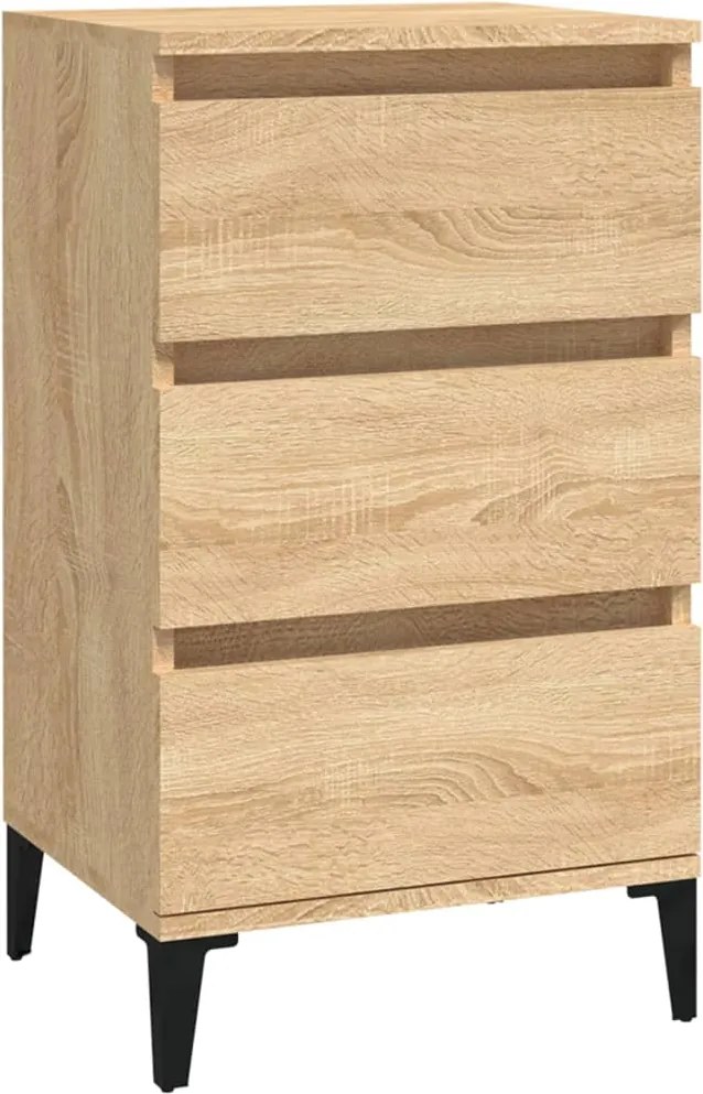 vidaXL Noptieră, stejar sonoma, 40x35x70 cm, lemn prelucrat