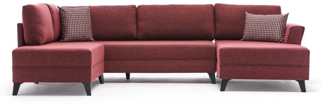 Canapea extensibilă de colț Eris - Claret Red