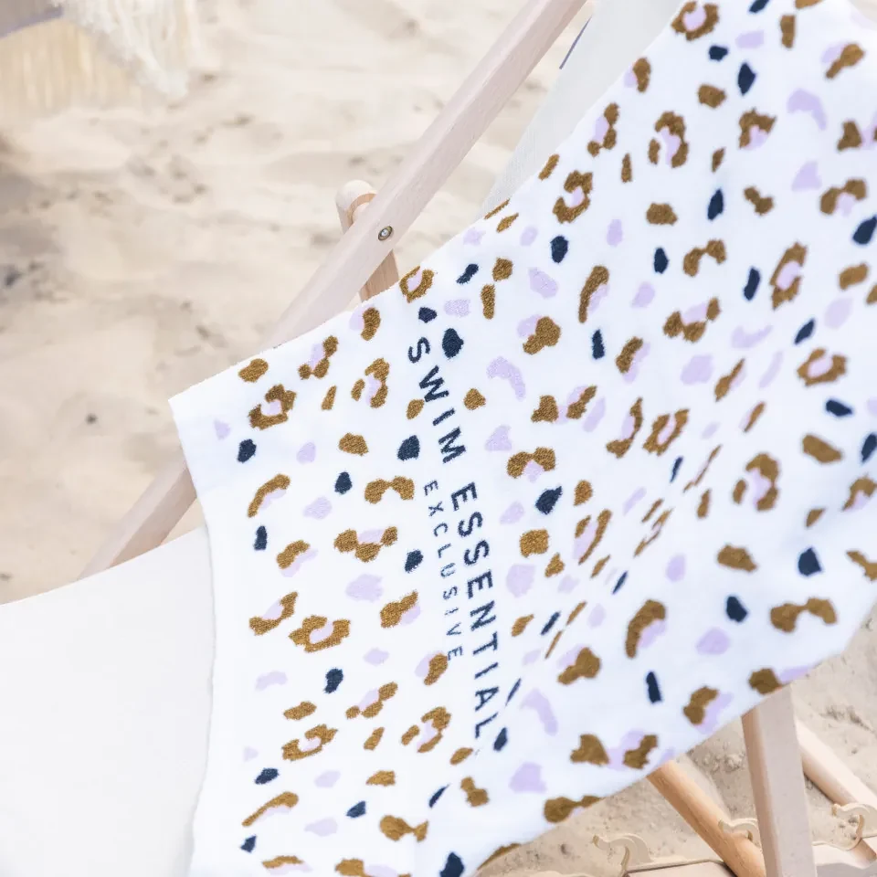 Prosop de baie copii Leopard beige