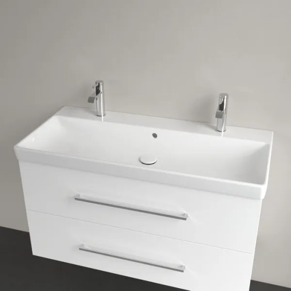 Villeroy & Boch 4156A401 - Lavoar suspendat AVENTO 100 x 47 cm din ceramică, alb
