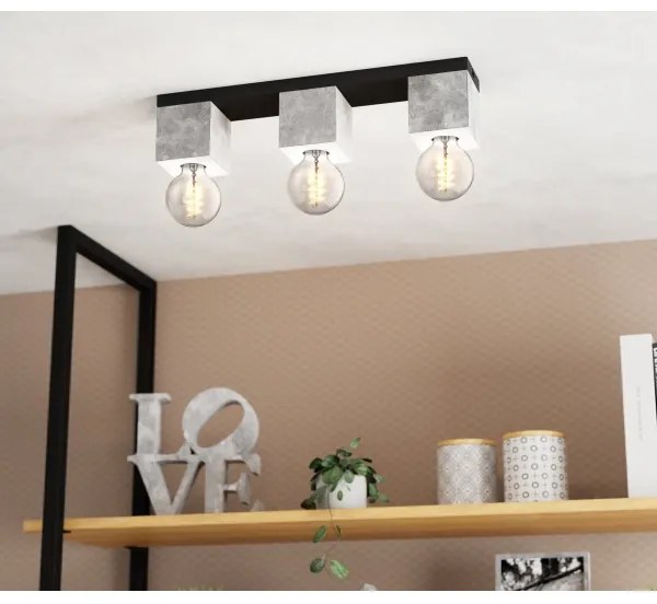 Eglo 43596 - Lustră aplicată PRESTWICK 3xE27/40W/230V