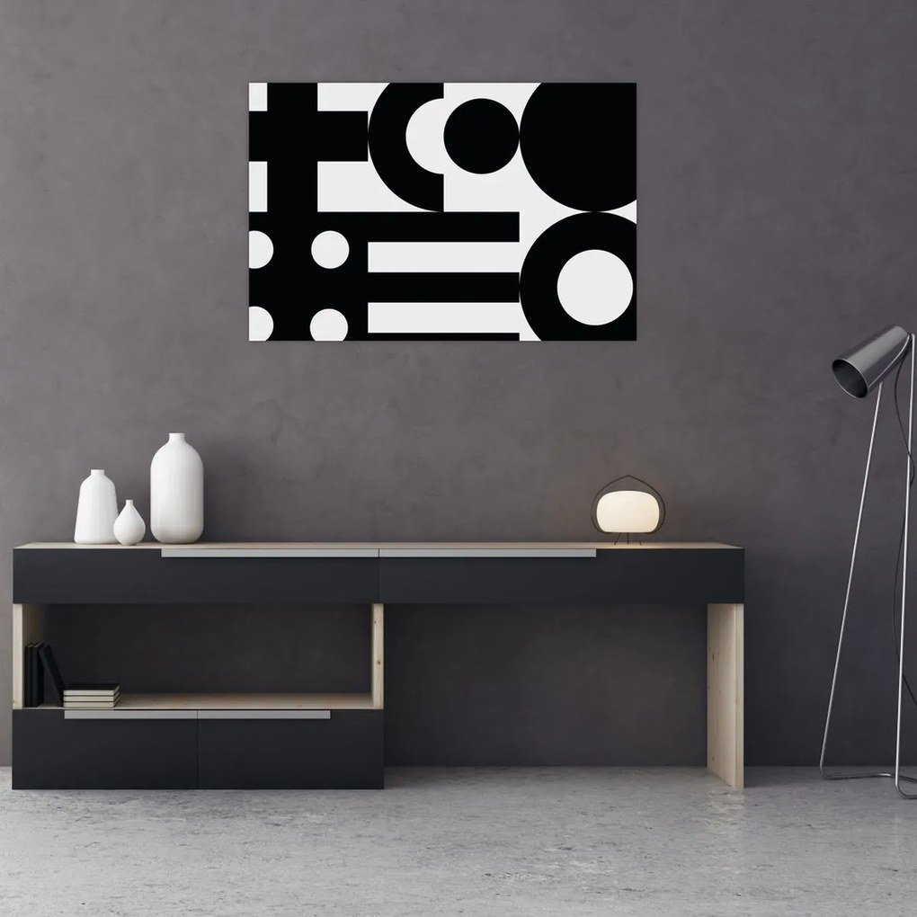 Tablou - Abstracție geometrică N⁰3 (90x60 cm)