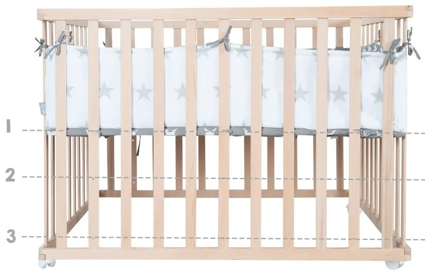 Țarc pentru copii în culoare naturală 100x100 cm – Roba