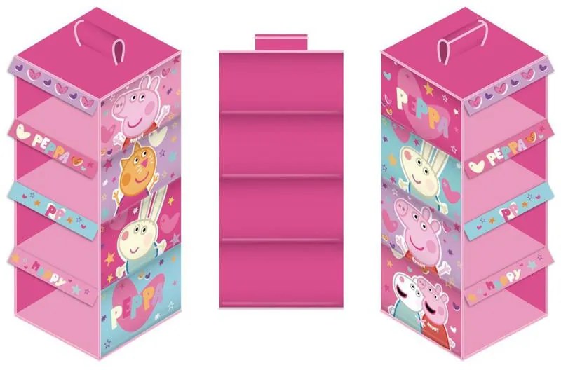 Purcelușa Peppa organizator de dulap suspendat 4 piese