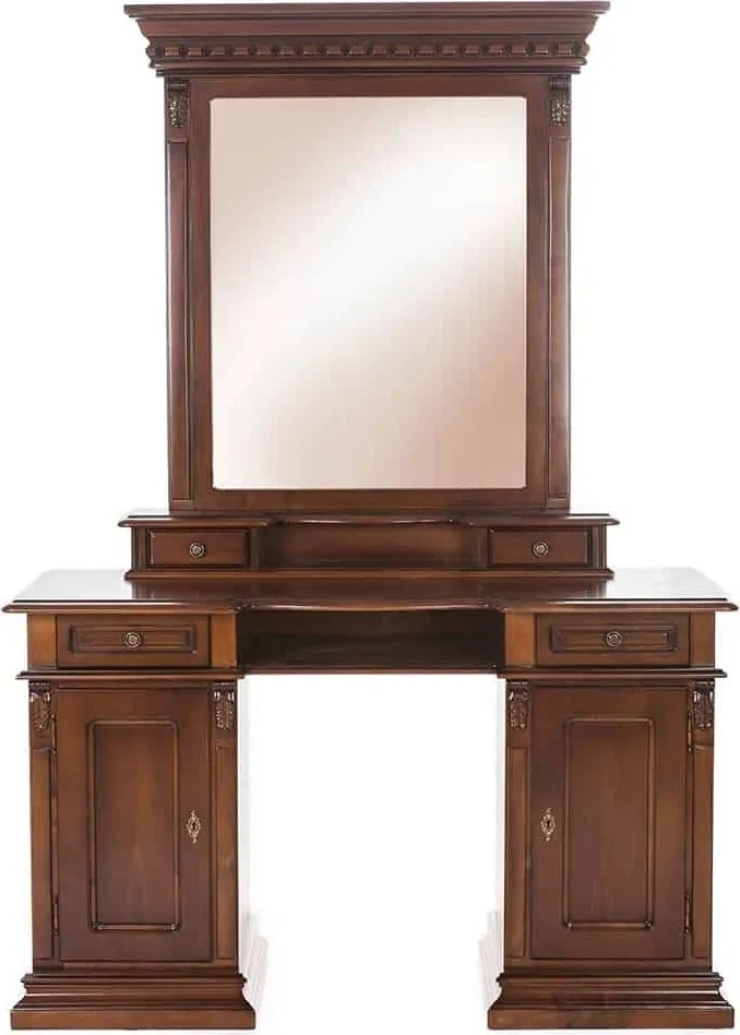 Masă lemn masiv Toaletă Bernhard, 140 × 48,5 × 83 cm