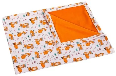 Pătură pentru copii Bellatex Bára Fox portocaliu, 75 x 100 cm