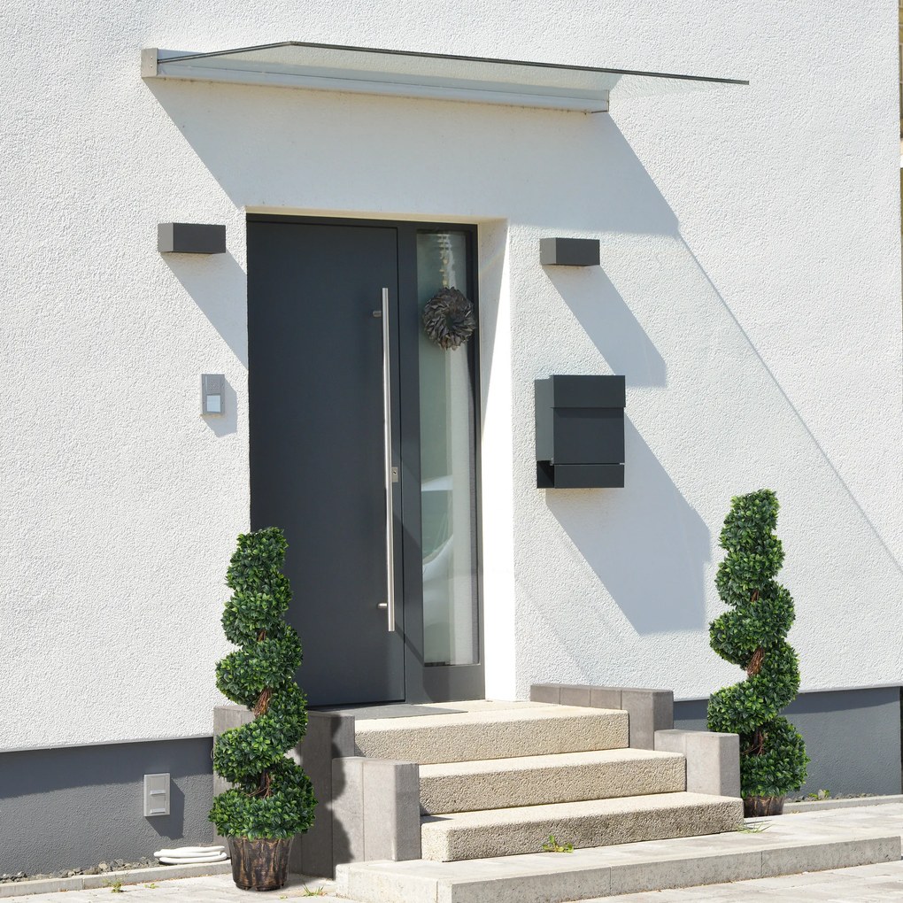 Outsunny Plantă Artificială Decorativă Buxus în Spirală cu Ghiveci Inclus, Ф32x120 cm, Verde | Aosom Romania