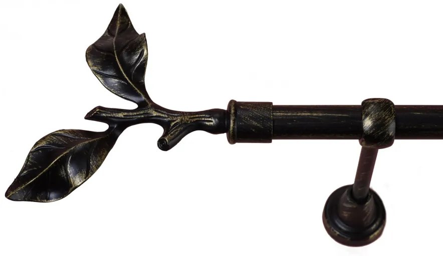 Galerie simpla -galaz-simpla /19 -negru antichizat (Alege marime: 140 cm)