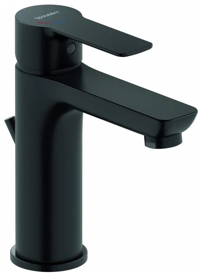 Duravit DC1023001046 - Baterie pentru lavoar D-CODE cu ventil click-clack, negru mat