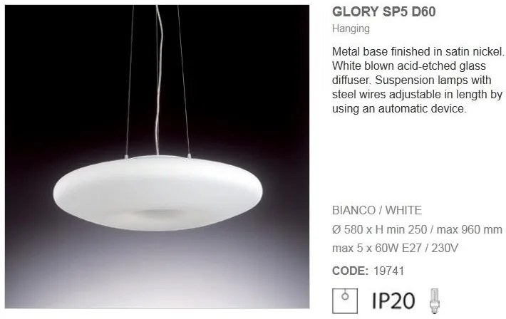 Lustra diametru 58cm GLORY SP5 D60 019741