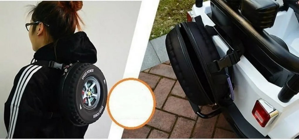 Masinuta Electrica cu acumulator pentru copii NOVOKIDS™ Jeep 4X4 PRO, 2 locuri, Max 40 kg, Roti din Cauciuc EVA, 3-10 ani , Husa ploaie si rucsac ,2