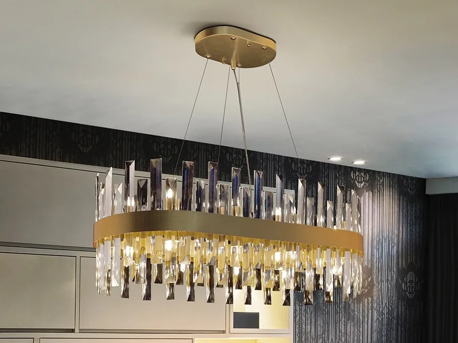 Lustra ovala suspendata eleganta design modern Grace 20L