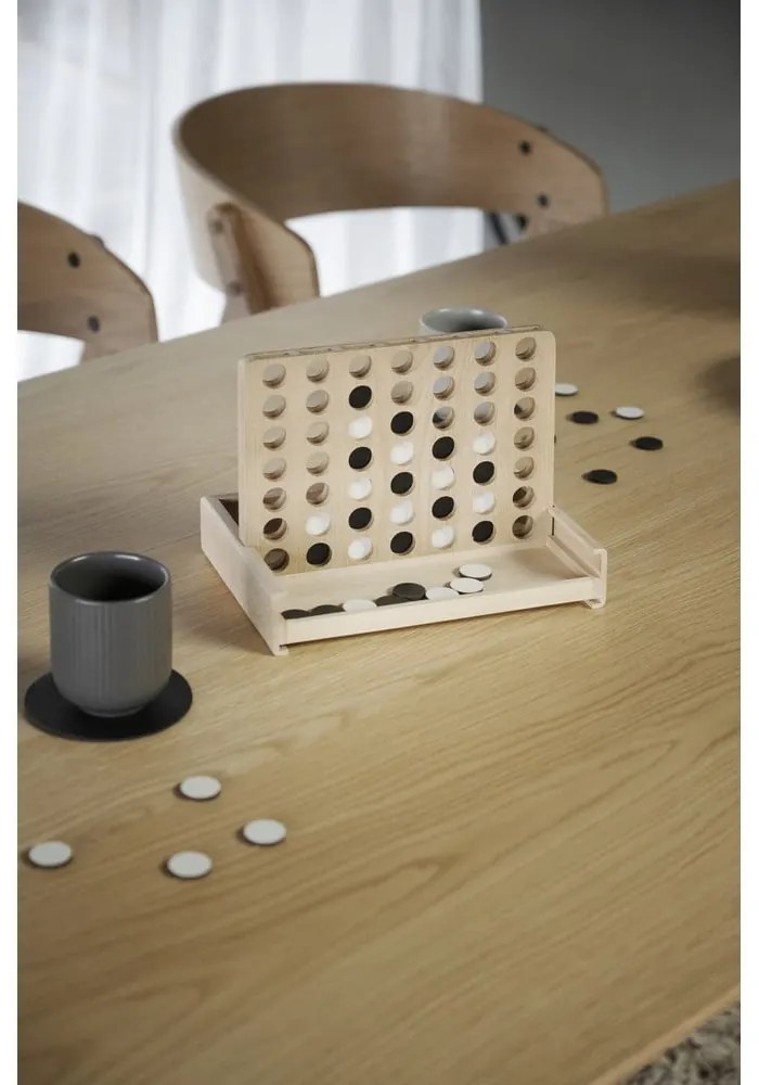 Masă de dining extensibilă cu blat cu aspect de lemn de frasin 190x90 cm Yumi - Rowico