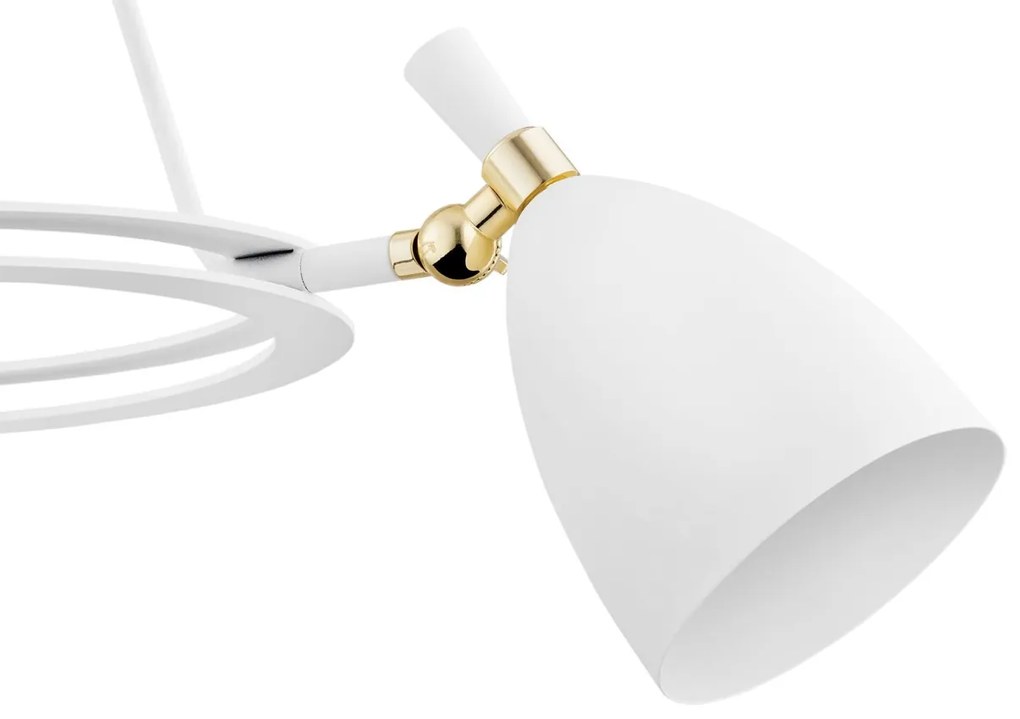 Lustra cu 3 spoturi design modern CHARLOTTE alb