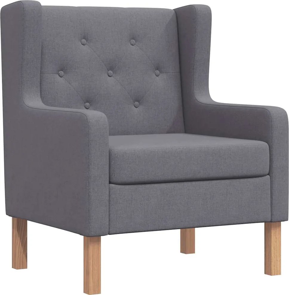 vidaXL Fotoliu, gri, material textil