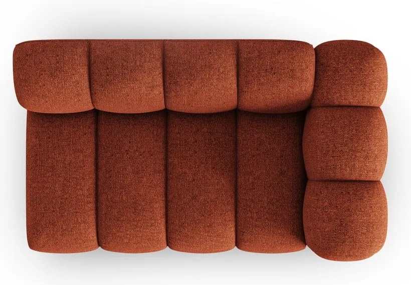 Modul pentru canapea cărămiziu (cu colț pe partea dreaptă) Lupine – Micadoni Home