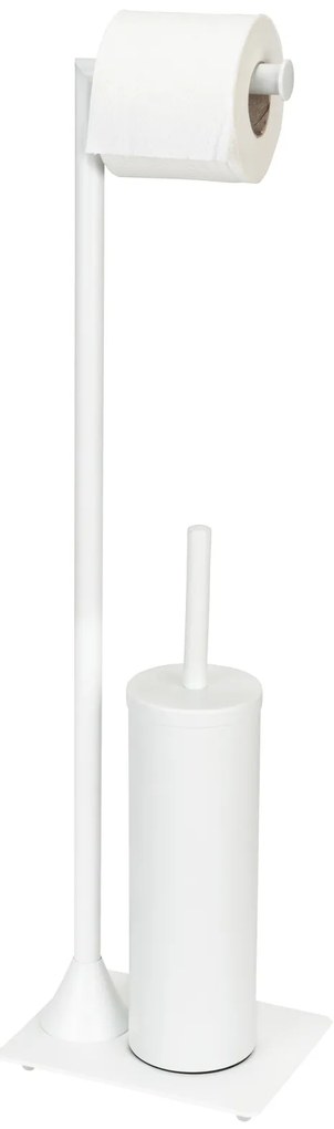 Suport pentru peria de toaleta HELLA, 2 in 1 cu suport pentru hartie