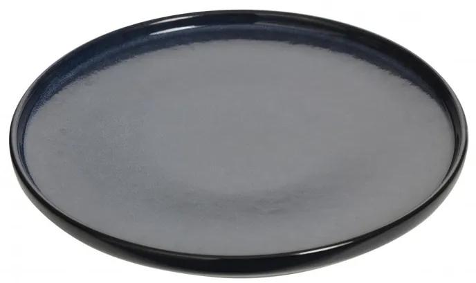 Farfurie Blue Inc, ceramica glazurata, 27 cm