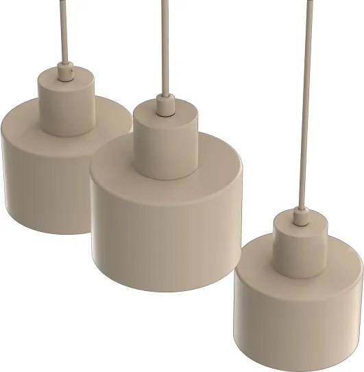 Candelabru suspendat cu cablu PARKLA, 3x E27, 15W, 230V, bej