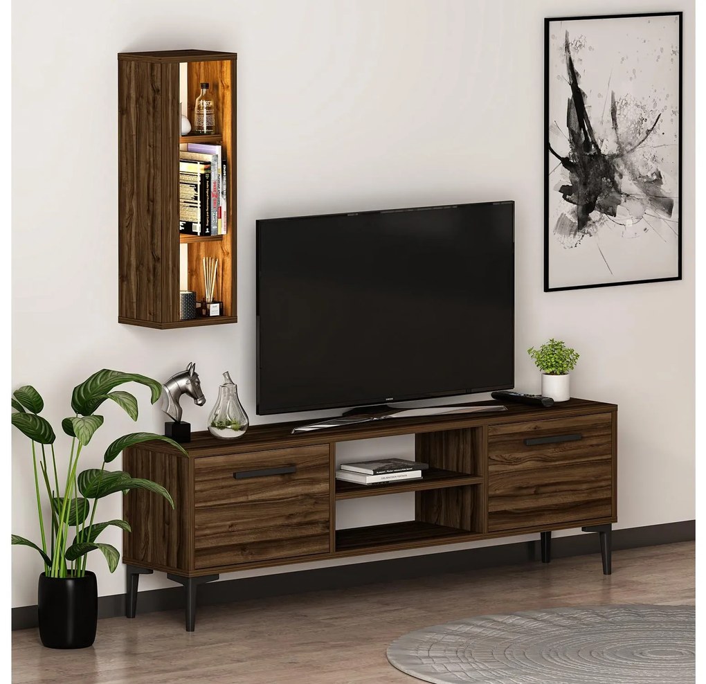 Mobilier living Kuvuni 1 (Nuc) (cu iluminare). 1095470